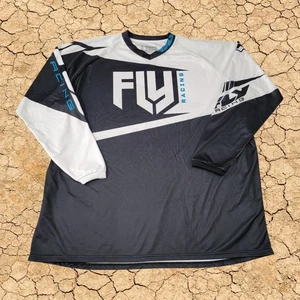 Fly Racing F-16 Trikot Herren 4XL schwarz weiß Motorcross Dirtbike Racing Shirt - Bild 1 von 7