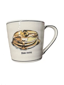 Anthropologie Molly Hatch tazza pancake caffè tè colazione sciroppo d'acero nuova - Foto 1 di 7