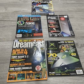 Vintage Video Game Magazine Lot Of 5 PlayStation Xbox Dreamcast Nintendo