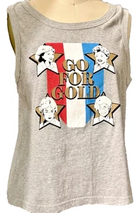 Camiseta sin mangas Golden Girls gris gráfica iconos de comedia americana - Imagen 1 de 2