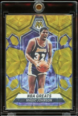 2023-24 Panini Mosaic MAGIC JOHNSON #295 International Gold /10 - Image 1 of 2
