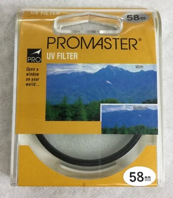 Promaster UV Filter 58mm Camera Lens Filter (NEW) c5 - Image 1 of 3