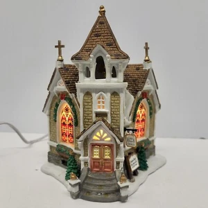 Lemax Little River Church Christmas Village Sunday School Building 2004 - Picture 1 of 24