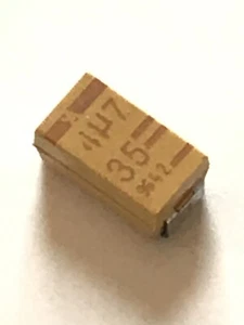 4.7UF 35V AVX SURFACE MOUNT TANTALUM CAPACITORS CASE SIZE C faa~2L - Picture 1 of 6