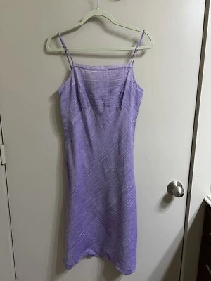 Vestido sin Mangas Dosa Algodón Púrpura Talla 1 (artículo A53) Foto 1 de 4