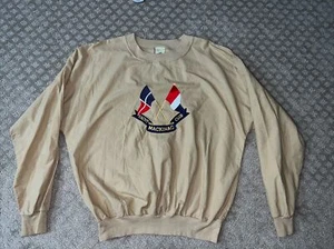 Vintage NOS "Mackinac Yacht Club" Long Sleeve Shirt Made In USA 1970s Rare - Afbeelding 1 van 9