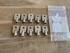 10 GEM Tubular Barrel Dimple Blank Key Lot W-76 Precision FREE SHIPPING - Picture 1 of 4