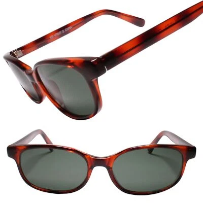 Gafas de sol Urban True Vintage minimalistas redondeadas rectangulares marco tortuga Foto 1 de 3