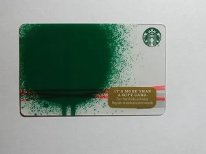 2014 - Green Blob - Tarjeta de Starbucks edición navideña - nueva y nunca deslizada - Imagen 1 de 2