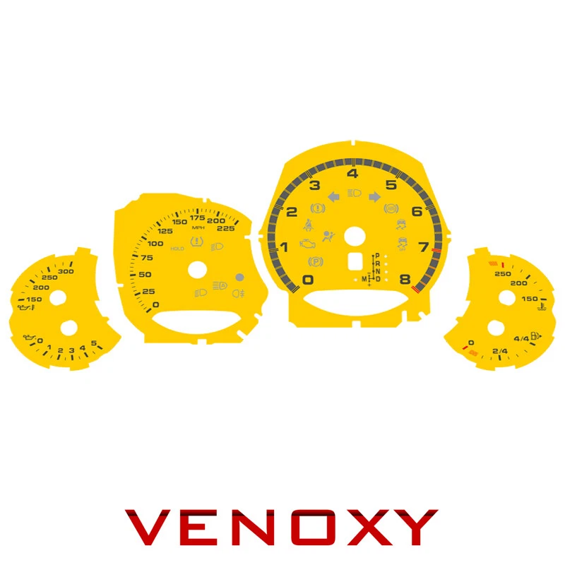 Porsche 911 991 Turbo | Turbo S 2012-2016 PDK amarillo MPH caras calibre personalizado Foto 1 de 1