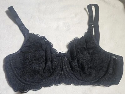 Gillian O'Malley 34C Bra Snap Front (Nursing, Breastfeeding Friendly) Black Lace - Image 1 of 4