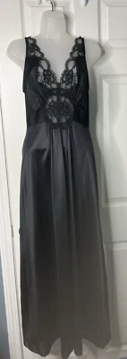 Negligee de encaje negro vintage Inner Most by Sears - talla mediana - años 70 - usado en excelente estado Foto 1 de 4