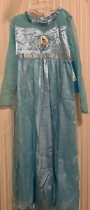 DISNEY STORE FROZEN ELSA ORIGINAL BLUE ROYAL NIGHTGOWN COSTUME DRESS 7/8