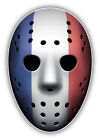 France Flag Ice Hockey Goalie Mask Car Bumper Sticker Decal