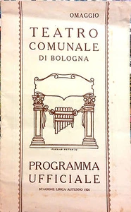TEATRO COMUNALE DI BOLOGNA. PROGRAMMA UFFICIALE - Picture 1 of 1