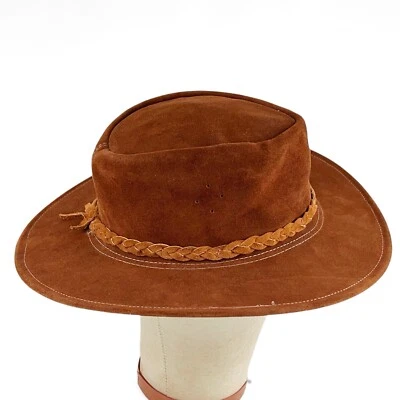 Sombrero de Vaquero Bushman Outback Cuero Talla S Hecho en Australia De Colección Foto 1 de 4