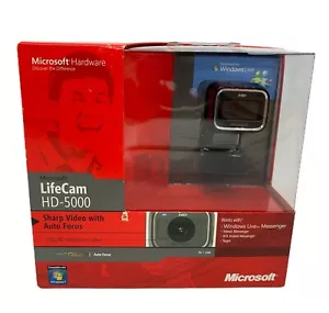 Microsoft LifeCam HD-5000 720p HD Webcam Camera Brand New Sealed - Picture 1 of 12