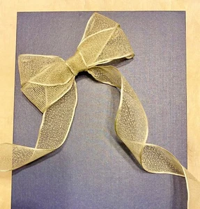 2M 35mm Light Green Wire Edge Organza With Fine Lines - Exquisite Soft Beauty💕 - Picture 1 of 1