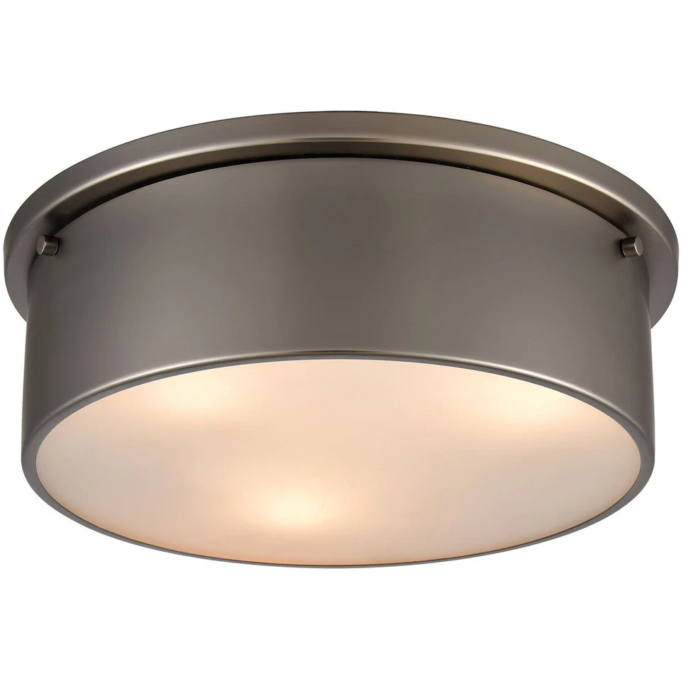 SIGNATURE 3LT  BLACK NICKEL FLUSH MOUNT - Image 1 of 1