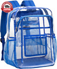 Clear Backpack Heavy Duty - Clear Book Bag With Multi-Pockets Large See Through