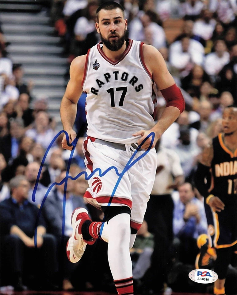 Jonas Valanciunas signed 8x10 photo PSA/DNA Toronto Raptors Autographed - Image 1 of 1