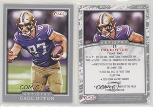 2022 SAGE Artistry Silver Cade Otton #37 Rookie RC