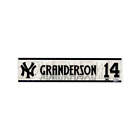 Curtis Granderson Yankees Game Used 2011 Locker Name Plate (Steiner LOA MLB Auth