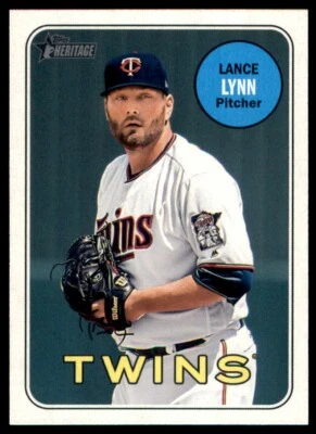 2018 Topps Heritage #682 Lance Lynn - Image 1 of 2
