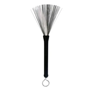 Spazzola per batteria 32 cm retrattile filo di acciaio batteria batteria percussioni bacchetta - Foto 1 di 8