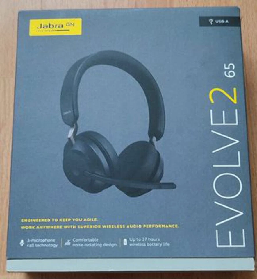 ✔️ Jabra Evolve2 65 Wireless UC PC Headset – NEU&OVP✔️ / Differenzbesteuert nach - Bild 1 von 1
