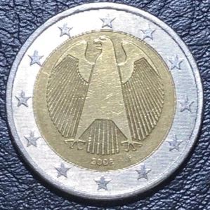 2008 Germany 2 euro coin with letter F, RARE COIN very fine condition - Picture 1 of 7