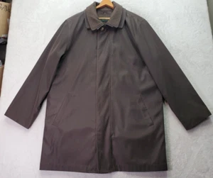 Lauren Ralph Lauren 3 in 1 Trench Coat Mens Size 46 Brown Removable Quilted Vest - Picture 1 of 13