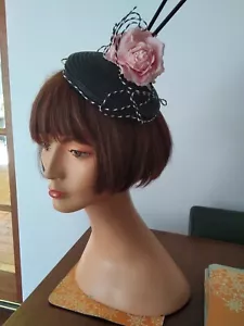 VICTORIA GRANT UK Bespoke Millinery.Gorgeous Exquisite Cap/ Fascinator - Picture 1 of 7