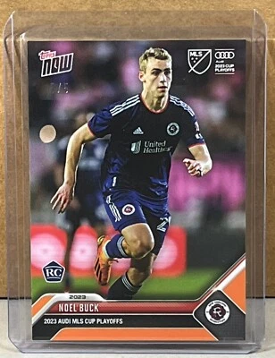 2023 TOPPS NOW MLS Playoffs #17 NOEL BUCK NEW ENGLAND ROOKIE Orange Parallel 5/5 - Image 1 of 3