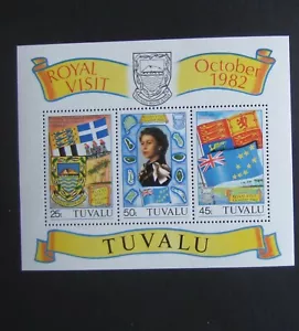 Tuvalu 1982 Royal Visit MS MS199 MNH UM unmounted mint - Imagen 1 de 1