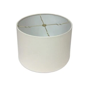 Royal Designs, Inc. Shallow Drum Hardback Lamp Shade, HB-610-12LNEG, Linen Eg... - Picture 1 of 8