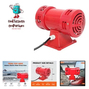 Air Raid Siren,110V Siren Alarm 150db 60HZ,Industry Electric Motor Driven Sir... - Picture 1 of 10