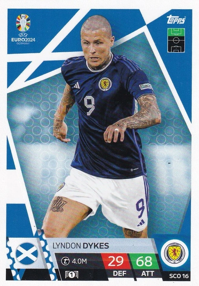 Topps Match Attax 24 Base Carte Ecosse Sco 16 Lyndon Dykes - Photo 1/1