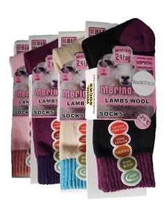 3 Paar Damen Merinowollsocken, Winter Walking Arbeitsstiefelsocken, UK 4-8 - Bild 1 von 2