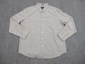American Eagle Shirt Mens Extra Large Gray All Over Shark Preppy Button Up NEW