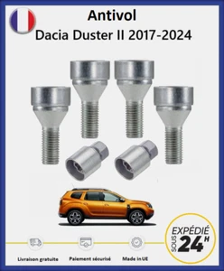 Radmuttern Diebstahlsicherung Dacia Duster 2 2017-2024 (4 Diebstahlsicherung Muttern + 2 Buchsen) - Bild 1 von 6