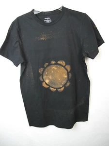 Goodfellow & Co T-Shirt Size M Black/ orange  Short Sleeve Solid Casual V- 46` - Picture 1 of 6