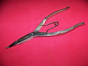 Antike Handwerker Schwerlast Chrom Split Ring Zange Werkzeug schön - Bild 1 von 6