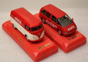 Die-Cast Solido Coca-Cola CW 1966 Combi & 1991 Renault Espace 1:43 Scale France - Picture 1 of 6