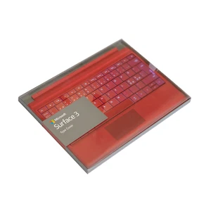 Microsoft Surface 3 (ONLY) Type Cover | QWERTY Keyboard | US/Nordic Layout | Red - Picture 1 of 4