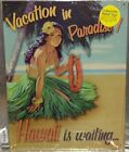 Vintage Replica Tin Metal Sign Vacation Hawaii Paradise home Beach Pacific 98260