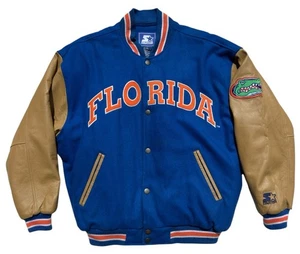 Vintage Florida Gator Starter Letterman Wool Leather Men’s Large - Picture 1 of 12