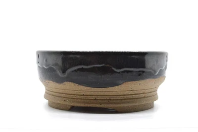 Olla bonsai hecha a mano - goteo de aceite Foto 1 de 2