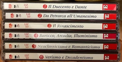 Collezione completa 6 CD-ROM Letteratura Italiana LIZ 3.0 Zanichelli - Lexis - Immagine 1 di 3
