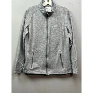 Dairy Farmers of America Womens Large Full Zip Jacket Fleece Lightweight Gray - Picture 1 of 8